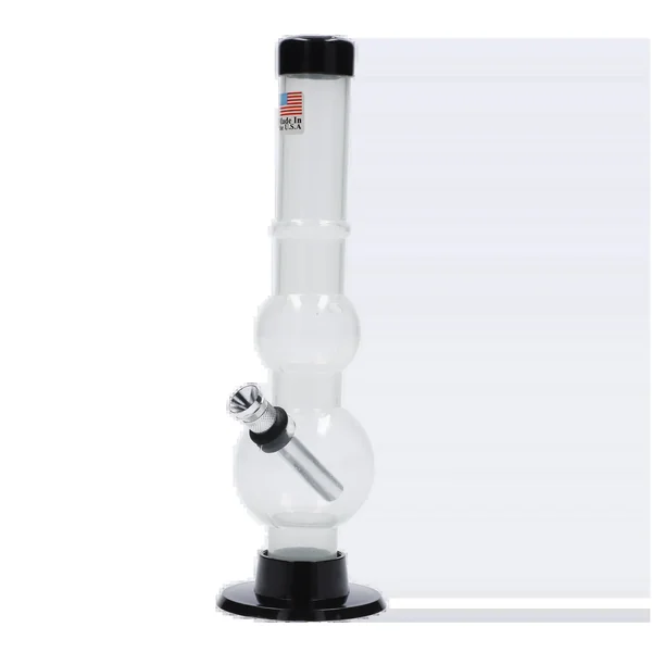 JM Plastics Double Bubble with Grip and Carb Hole Acrylic Bong - 8 in. - Image 11
