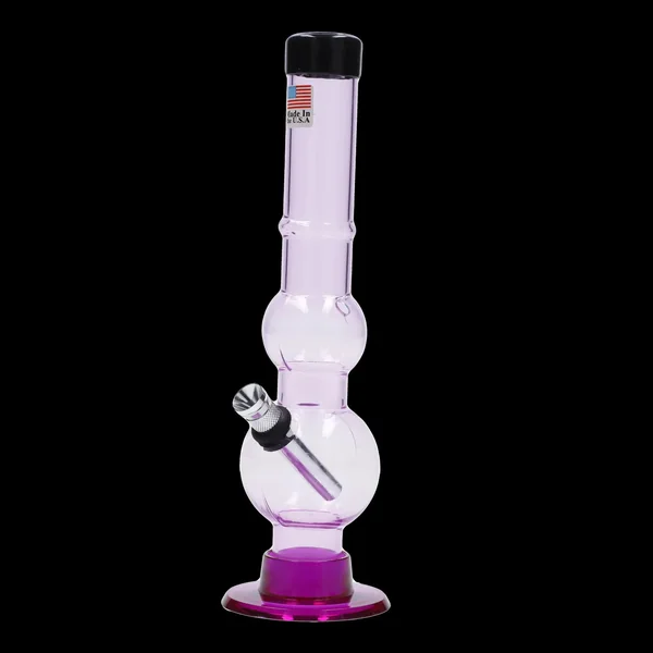 JM Plastics Double Bubble with Grip and Carb Hole Acrylic Bong - 8 in. - Image 13