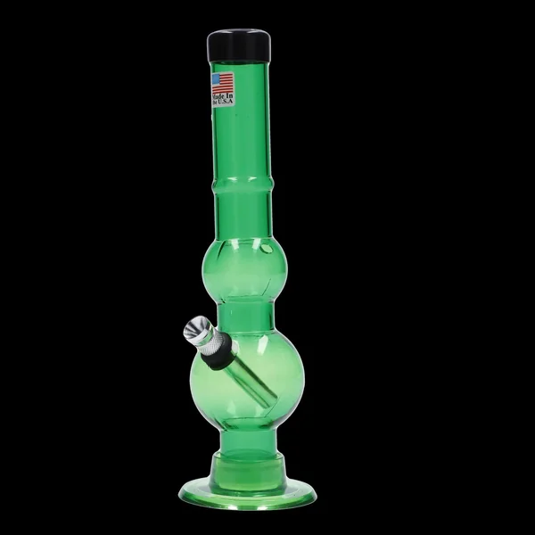 JM Plastics Double Bubble with Grip and Carb Hole Acrylic Bong - 8 in. - Image 18