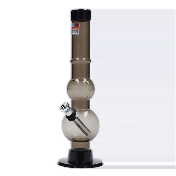 JM Plastics Double Bubble with Grip and Carb Hole Acrylic Bong - 8 in. - Image 4
