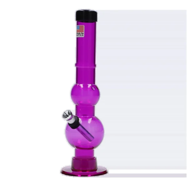 JM Plastics Double Bubble with Grip and Carb Hole Acrylic Bong - 8 in. - Image 5