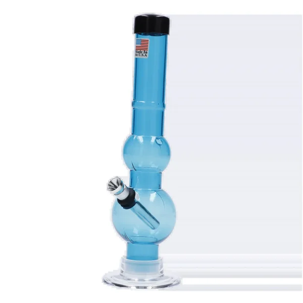 JM Plastics Double Bubble with Grip and Carb Hole Acrylic Bong - 8 in. - Image 6