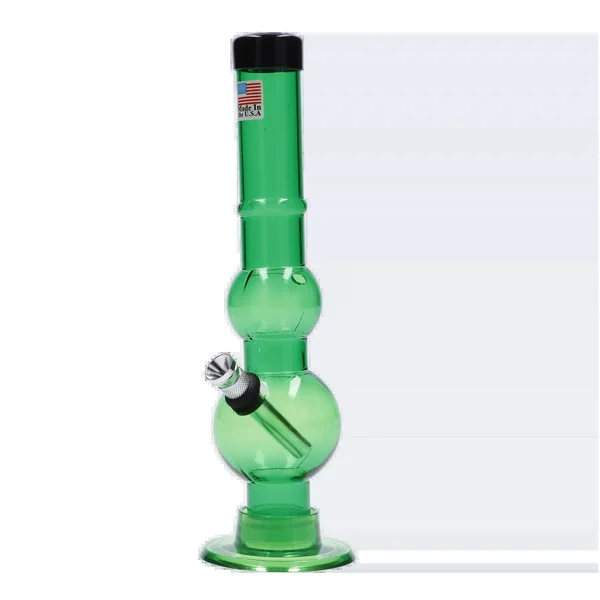 JM Plastics Double Bubble with Grip and Carb Hole Acrylic Bong - 8 in. - Image 5