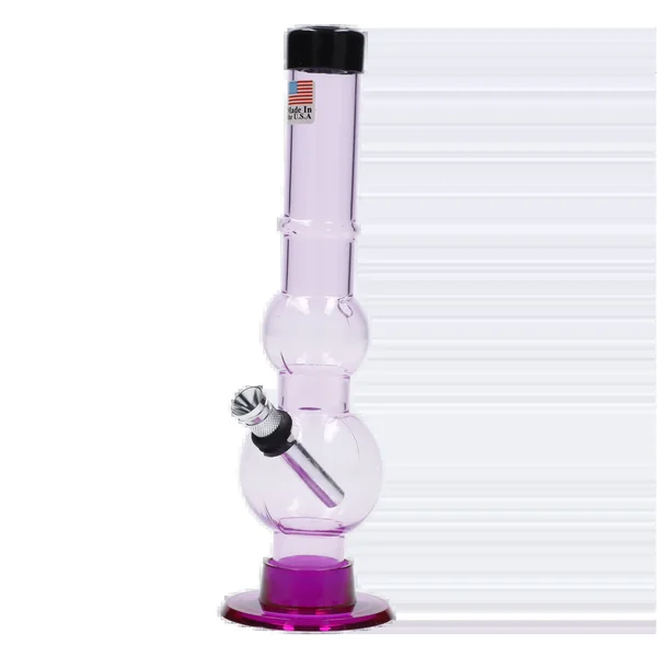 JM Plastics Double Bubble with Grip and Carb Hole Acrylic Bong - 8 in. - Image 9