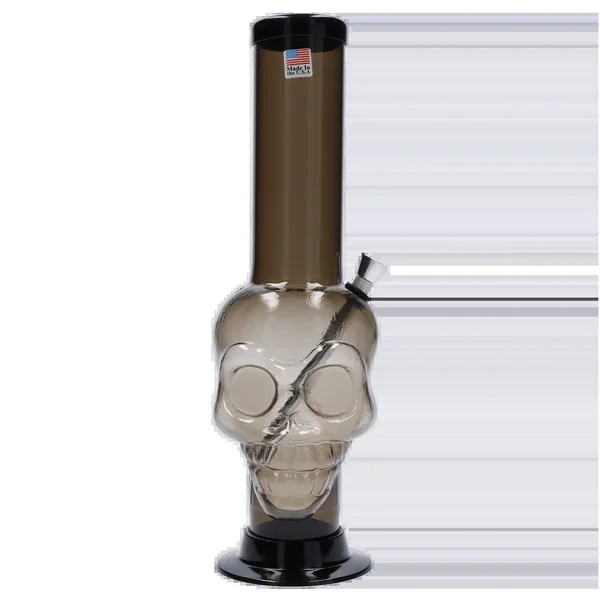 JM Plastics Large Skull Base with Carb Hole Acrylic Bong - 12 in. - Image 10