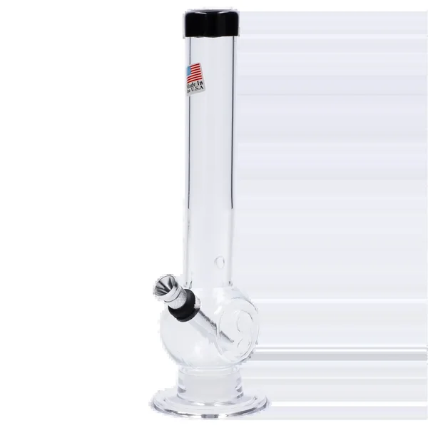JM Plastics Magic 8 Ball Base with Carb Hole Acrylic Bong - 8 in.