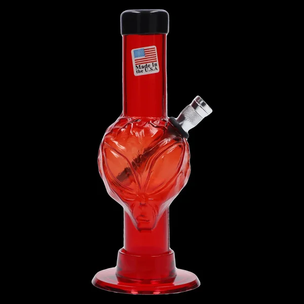 JM Plastics Mini Alien Base Acrylic Bong - 6 in. - Image 12