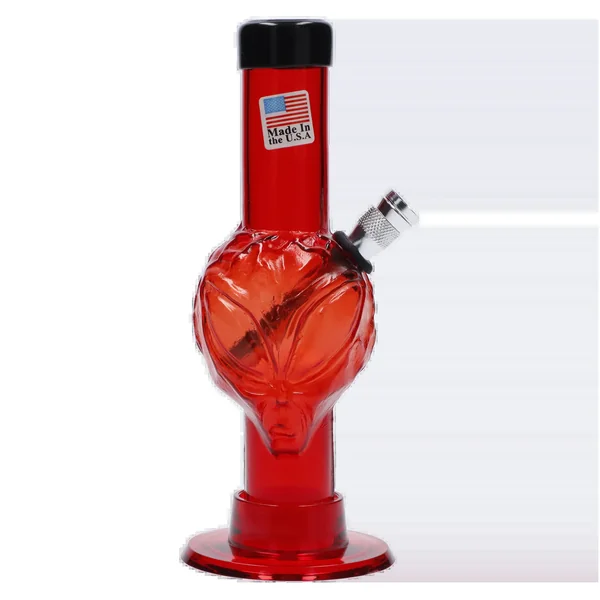 JM Plastics Mini Alien Base Acrylic Bong - 6 in. - Image 3