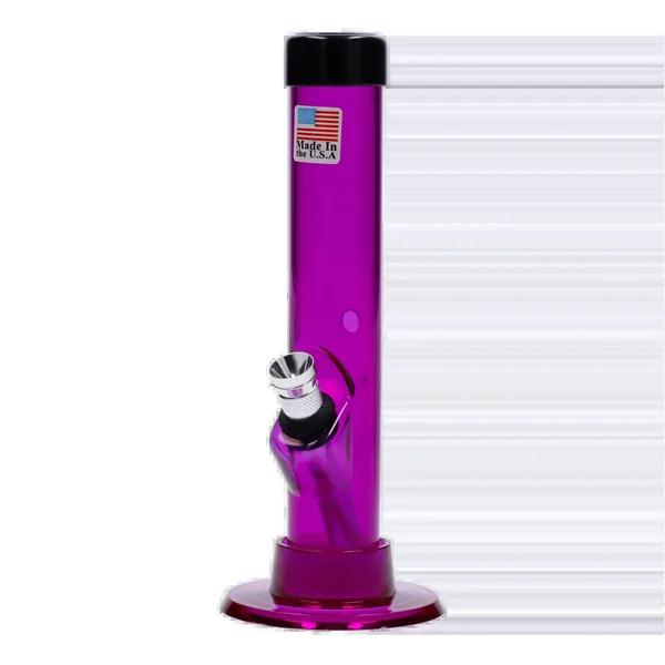 JM Plastics Mini Matching Straight Tube with Carb Hole Acrylic Bong - 6 in.