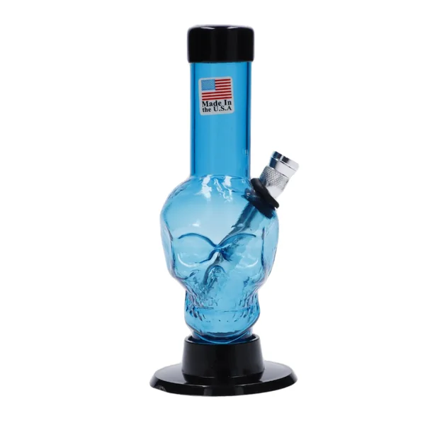 JM Plastics Mini Skull Base Acrylic Bong - 6 in. - Image 15