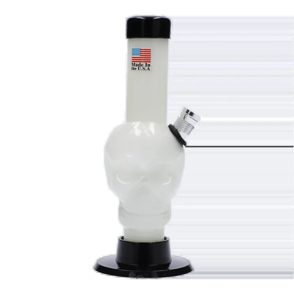 JM Plastics Mini Skull Base Acrylic Bong - 6 in. - Image 3