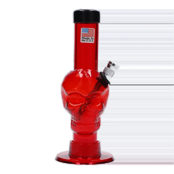JM Plastics Mini Skull Base Acrylic Bong - 6 in. - Image 6