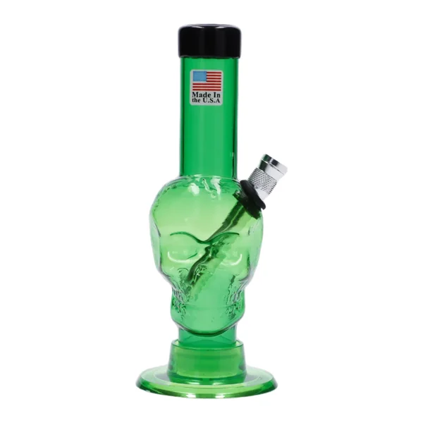 JM Plastics Mini Skull Base Acrylic Bong - 6 in. - Image 8
