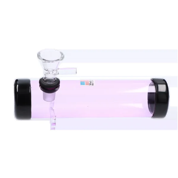 JM Plastics Smokey with Glass Bowl Acrylic Steam Roller