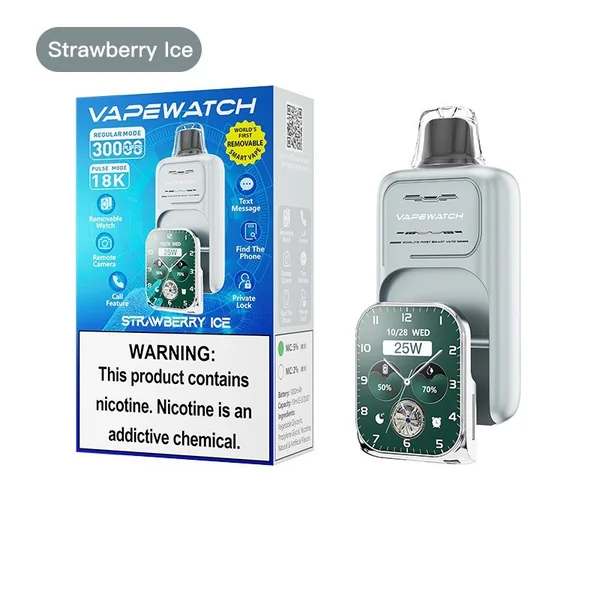 JNR VapeWatch Removable Screen 30K Vape (5%,20ml) - Image 6