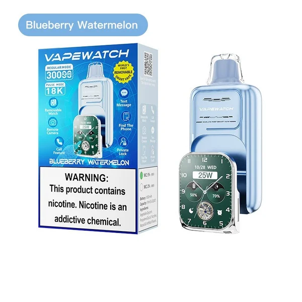 JNR VapeWatch Removable Screen 30K Vape (5%,20ml) - Image 8