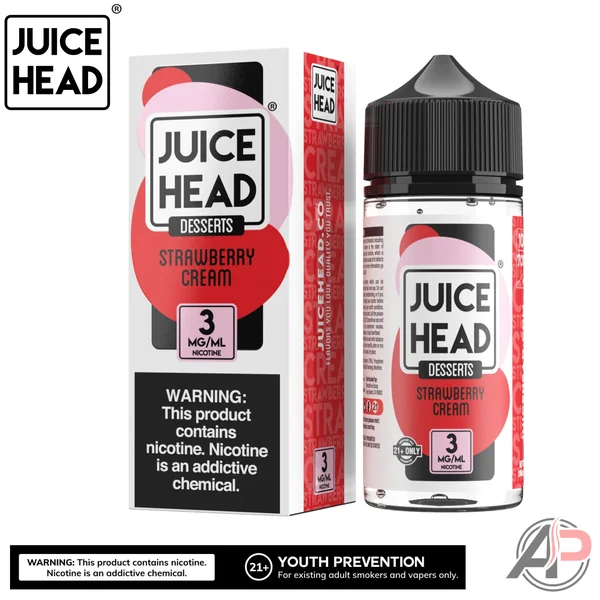 Juice Head Strawberry Cream E-Liquid 100mL