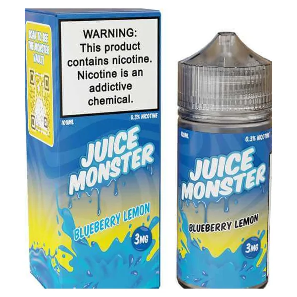 Juice Monster Blueberry Lemon E-Liquid 100ml