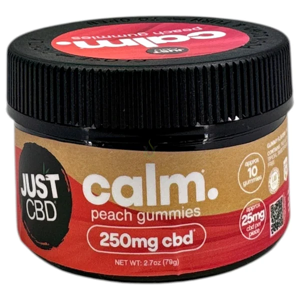 Just CBD Calm 250mg Peach Gummies