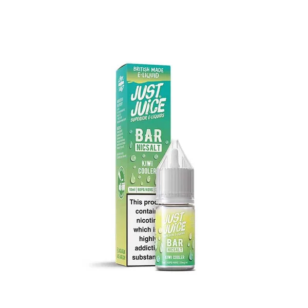 Just Juice Bar Range Kiwi Cooler 10ml Nic Salt E-Liquid - Image 3