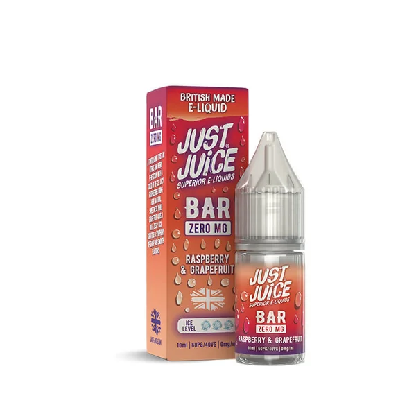 Just Juice Bar Range Raspberry & Grapefruit 10ml Nic Salt E-Liquid - Image 4
