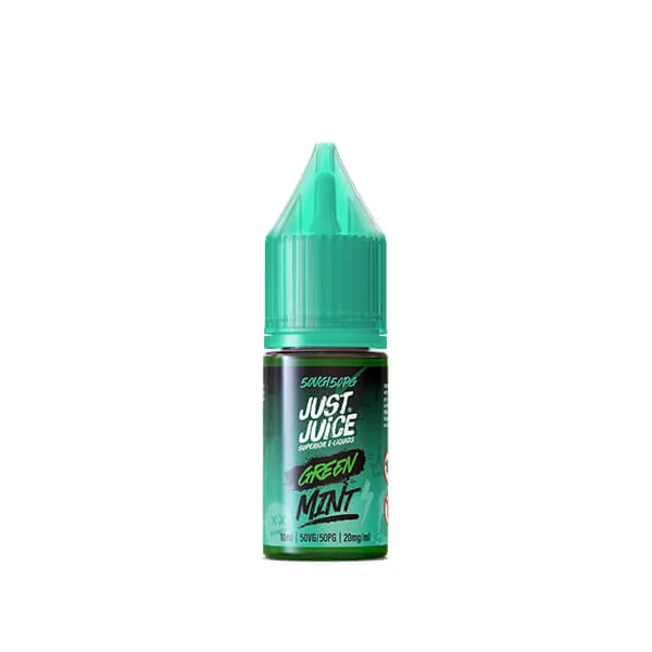 Just Juice Green Mint 10ml Nic Salt E-Liquid - Image 4
