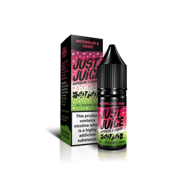 Just Juice Watermelon & Cherry 50/50 10ml E-Liquid - Image 3