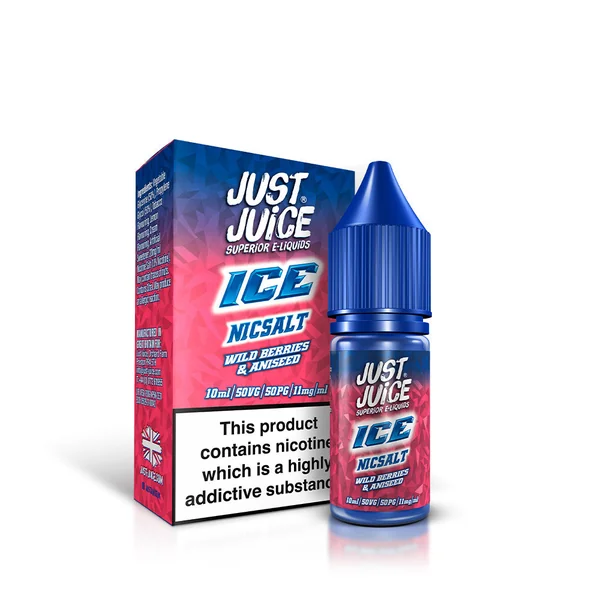 Just Juice Wild Berries & Aniseed Ice 10ml Nic Salts E-Liquid - Image 2