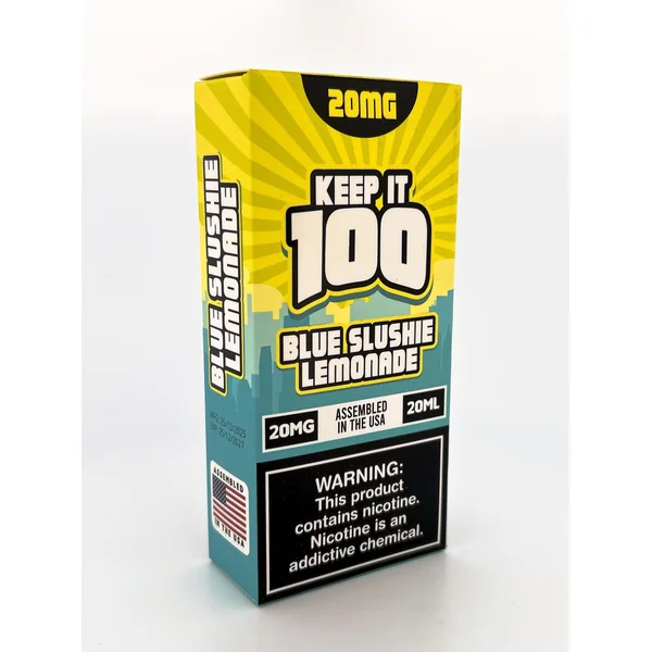 KEEP IT 100 DISPOSABLE / BLUE SLUSHIE LEMONADE / 20MG / 20ML / 40K PUFFS
