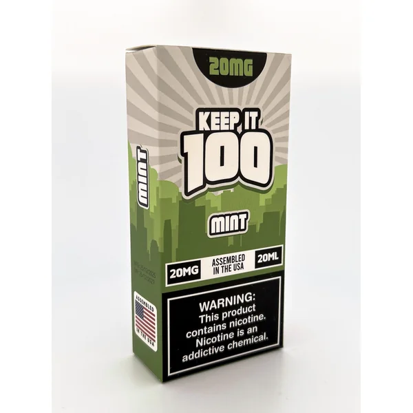 KEEP IT 100 DISPOSABLE / MINT / 20MG / 20ML / 40K PUFFS
