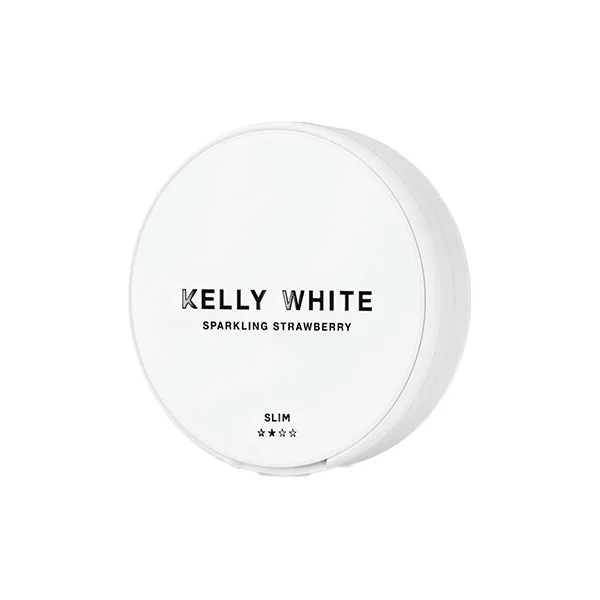 Kelly White 10mg Medium Slim Nicotine Pouches - 20 Count Sparkling Strawberry Sweet Melon Mint