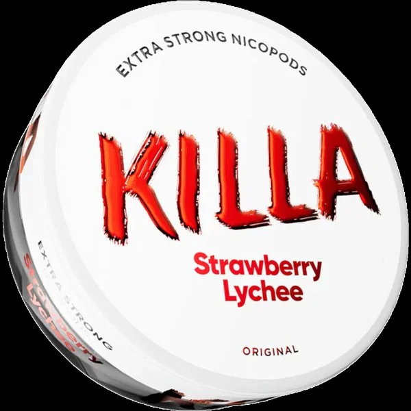 Killa Strawberry Lychee 13.2mg Nicotine Pouches (5 Pack)