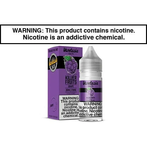 KILLER FRUITS GRAPE BY VAPETASIA SALTS 30ML