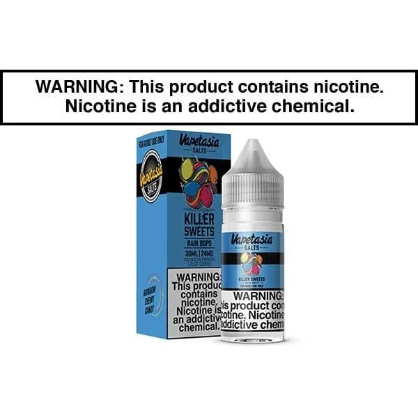 KILLER SWEETS RAIN BOPS BY VAPETASIA SALTS 30ML