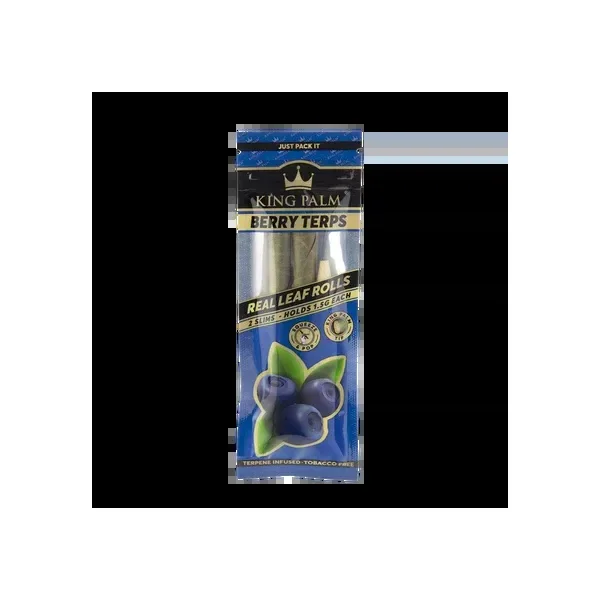 King Palm Berry Terps Real Leaf Roll | 2 Slims - Hold 1.5g Each