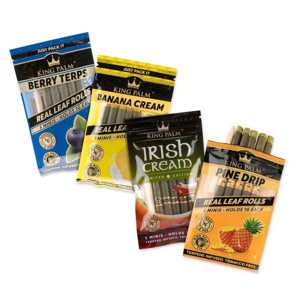 King Palm Mini Size Flavored Pre Rolled Leaf Tubes - Combo 5 Pack