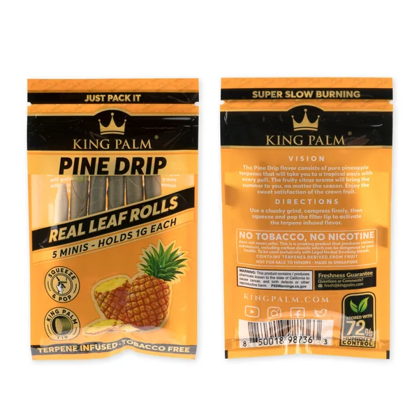 King Palm Mini Size Flavored Pre Rolled Leaf Tubes - Combo 5 Pack - Image 5