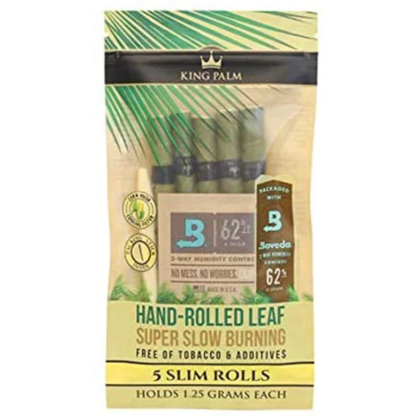 King Palm Natural Pre Roll Palm Leaf Tubes - Mixed Size Bundle 3 Packs of 5 - Image 2