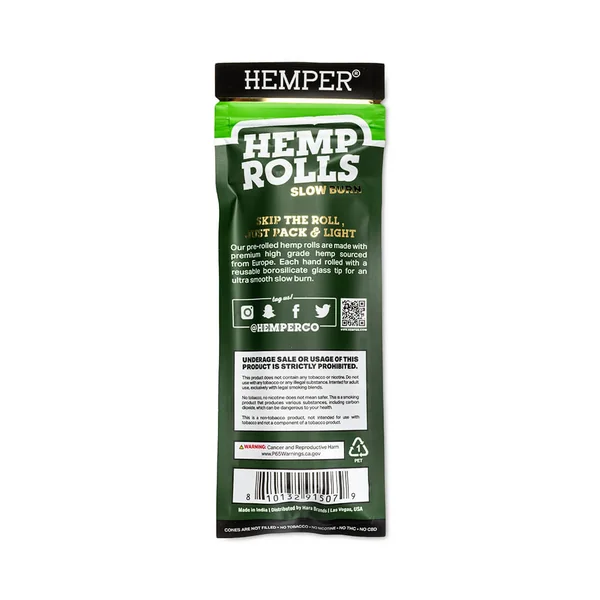 King Size Glass Tipped Hemp Rolls - Image 2