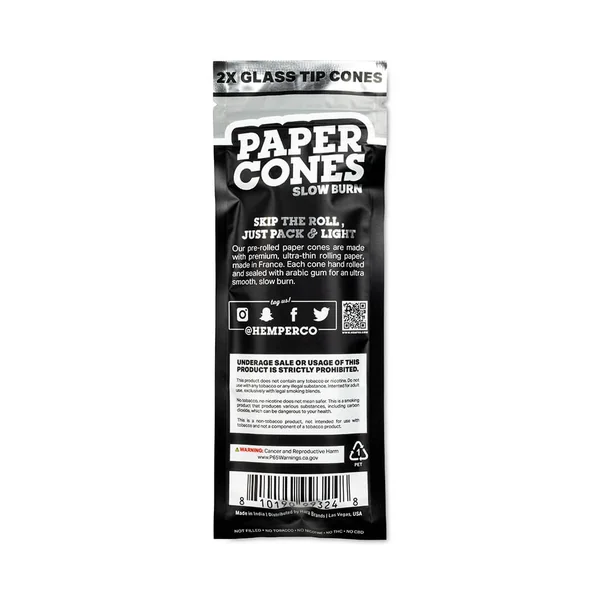 King Size Glass Tipped Paper Cones - Image 2