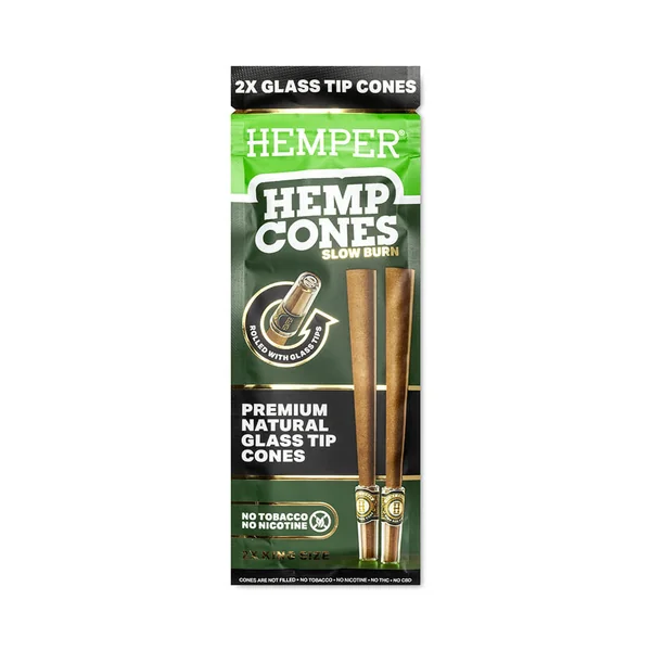 King Size Paper Tipped Hemp Cones