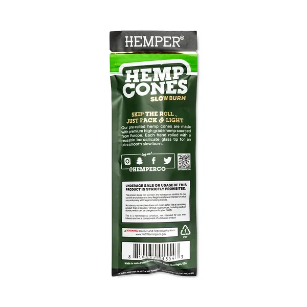 King Size Paper Tipped Hemp Cones - Image 2