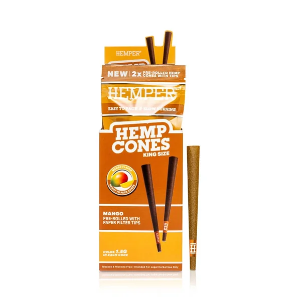 King Size Paper Tipped Hemp Cones - Image 13