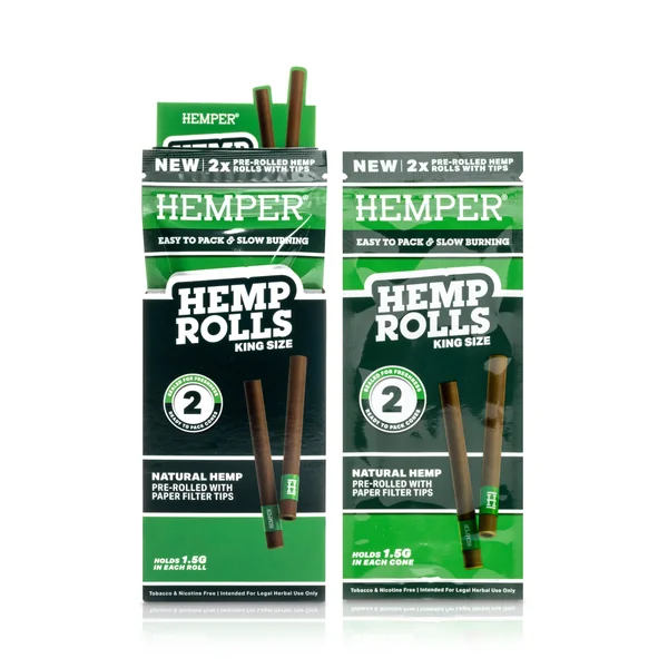 King Size Paper Tipped Hemp Rolls - Image 16