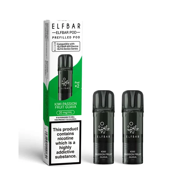 Kiwi Passionfruit Guava Elf Bar 600 Pods (x2)