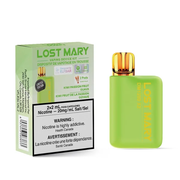 Kiwi Passionfruit Guava Lost Mary DM1200x2 Disposable Vape | VapeLoft
