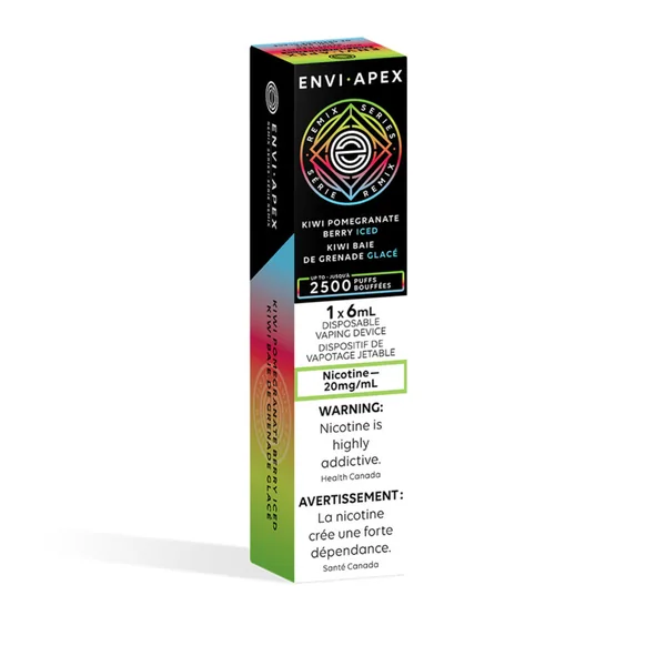 Kiwi Pomegranate Berry Iced ENVI Apex Disposable Vape | 6mL - VapeLoft