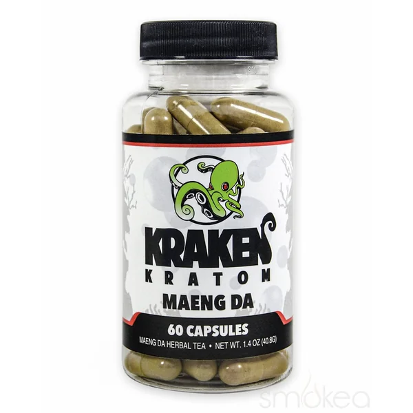 Kraken Kratom Red Maeng Da Kratom Capsules