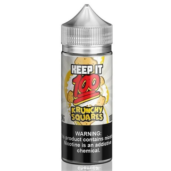 Krunchy Squares E Liquid 100ml Shortfill By Keep It 100