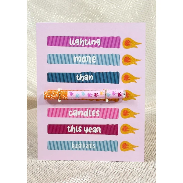 KushKards Birthday Candles Greeting Card